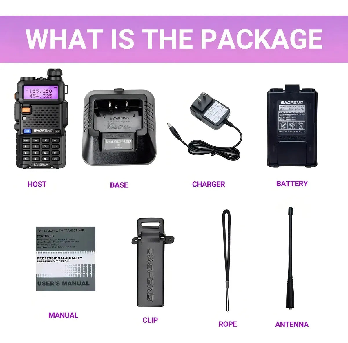 PACK X2 RADIOS WALKIE-TALKIE BAOFENG UV-5R DOBLE BANDA VHF