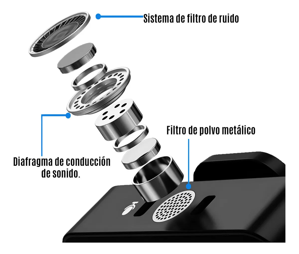 MICRÓFONO INALÁMBRICO DUAL PARA SMARTPHONE