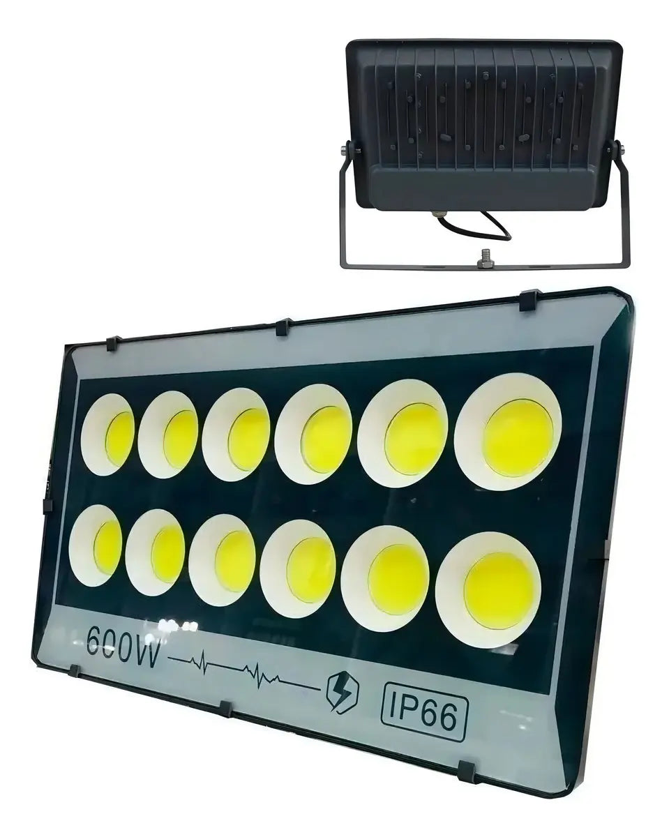 FOCO LED PLANO REFLECTOR MULTILED 600W EXTERIOR BLANCO FRÍO GRIS