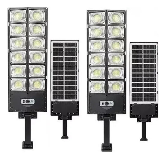 PACK X2 FOCO PARED SOLAR ALATA POTENCIA 400W CON CONTROL -LUZ BLANCO NEUTRO