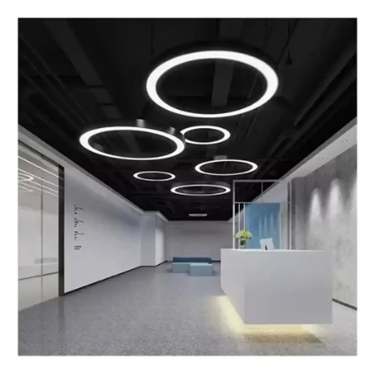LÁMPARA LED COLGANTE REDONDA MODERNA 48W