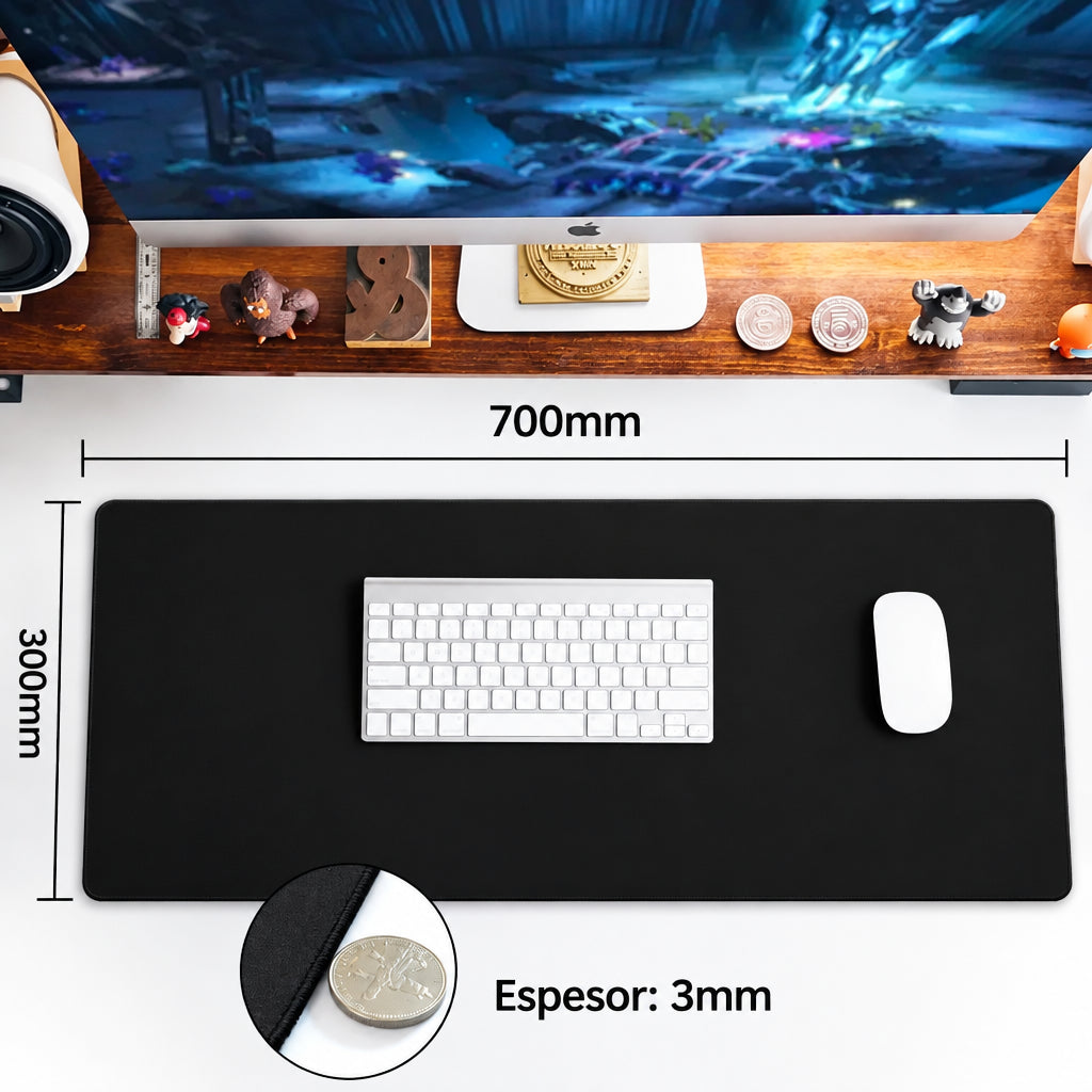 MOUSE PAD GAMER XL ANTIDESLIZANTE 70X30 CM 3 MM