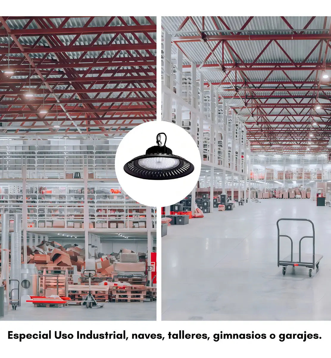 PACK X4 FOCO CAMPANA UFO LED 200W - ILUMINACIÓN POTENTE Y EFICIENTE PARA GRANDES ESPACIOS