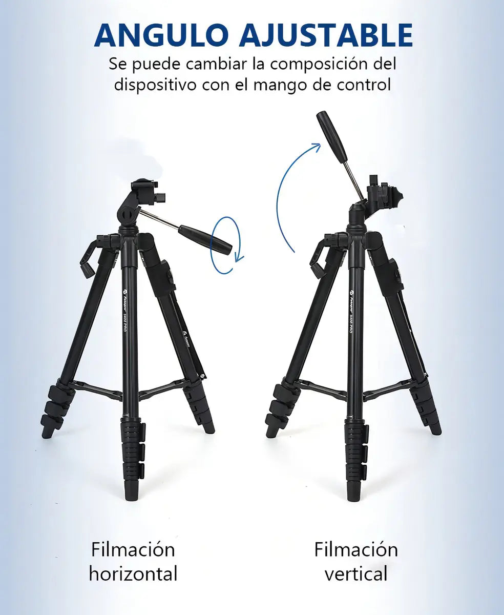 TRÍPODE PLEGABLE PROFESIONAL SL- 3600 CON BOLSO - AJUSTABLE Y PORTÁTIL