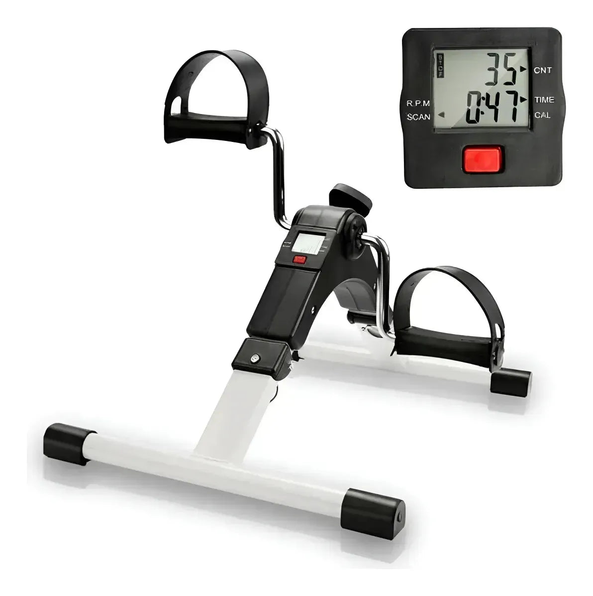 PEDALERA FITNESS CON PANTALLA LCD -REHABILITACIÓN Y EJERCICIO EN CASA