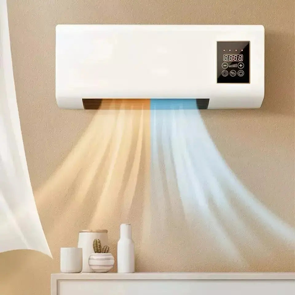 CALEFACTOR ELÉCTRICO AIRE ACONDICIONADO FRÍO Y CALOR PARA PARED -BLANCO