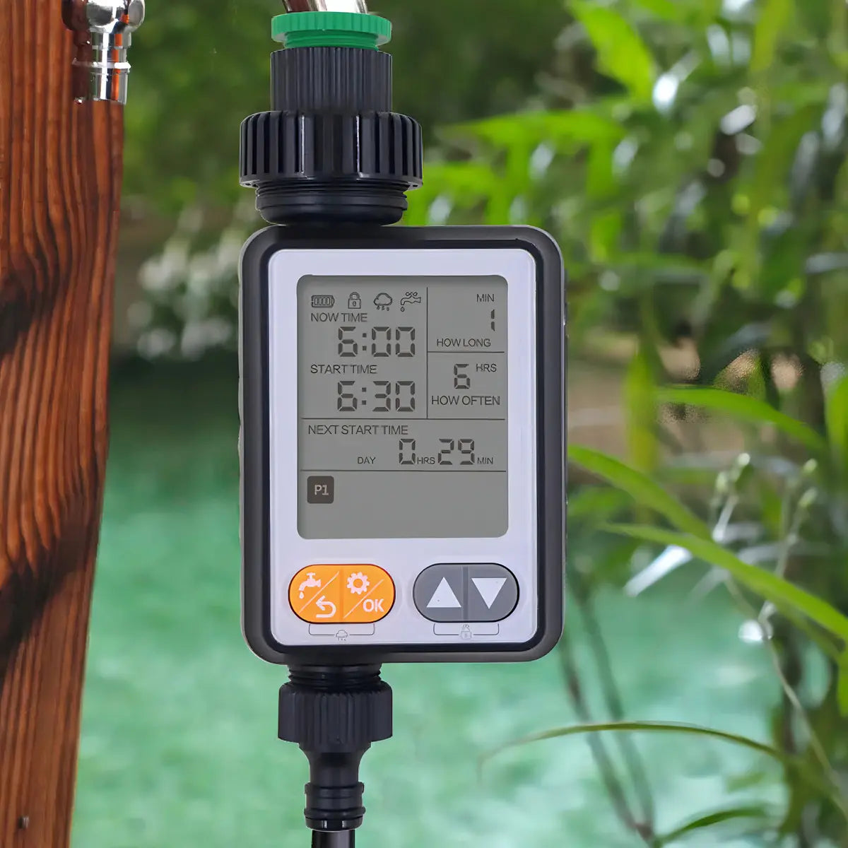 TEMPORIZADOR PROGRAMADOR DE RIESGO DIGITAL INTELIGENTE AHORRO AGUA AUTOMÁTICO