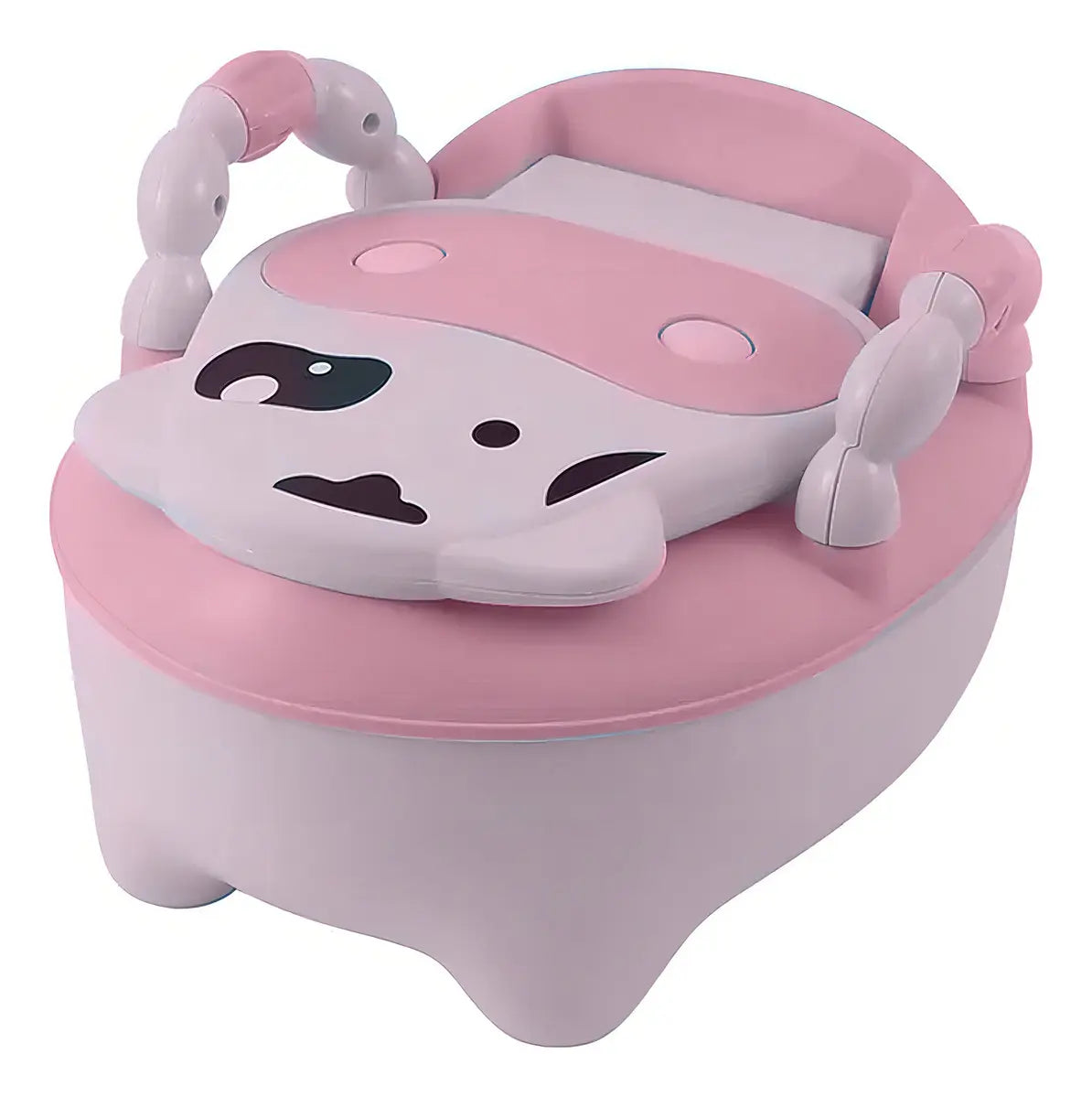 PELELA BACINICA BAÑO INFANTIL VAQUITA CON COJÍN BLANDO -COLOR ROSA