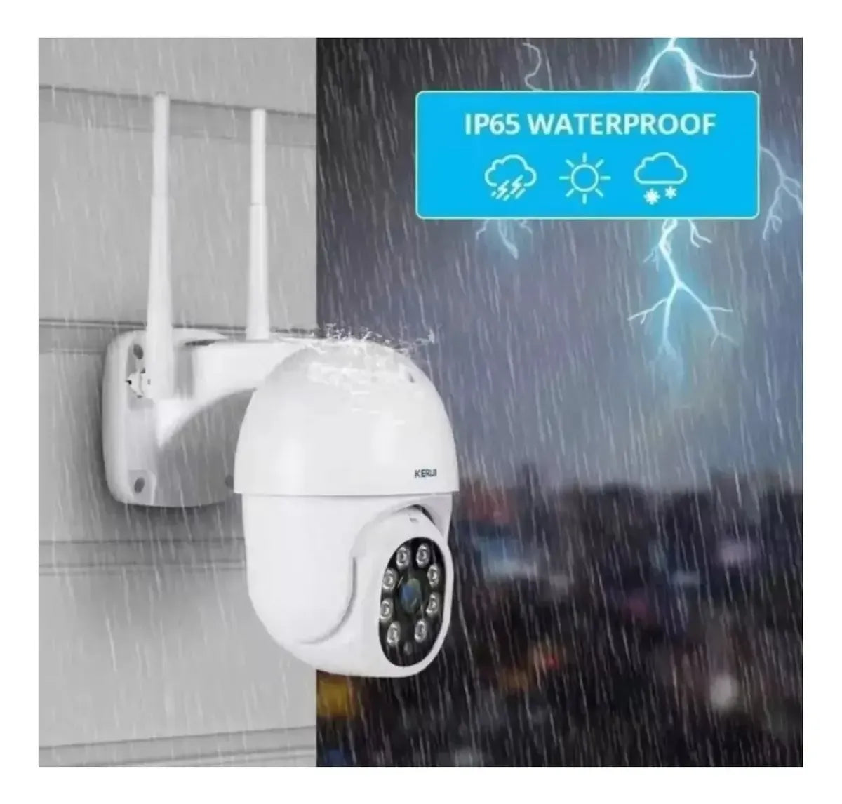 PACK X2 CÁMARAS IP SMART WIFI HD INTERIOR Y EXTERIOR CON VISIÓN NOCTURNA