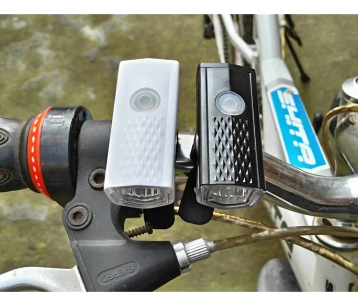 PACK 2 LUCES LED BICIBLETA USB TRASERA Y DELANTERA NORPLAT -NEGRO
