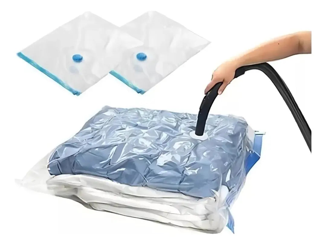 PACK X12 BOLSAS AL VACÍO PARA COMPRIMIR ROPA 50X60CM -AHORRA ESPACIO FÁCILMENTE