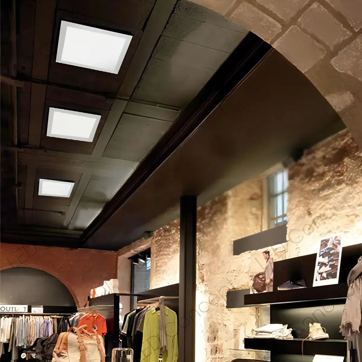 PACK 5 PLAFÓN LED CUADRADO 18W LUZ FRÍA 6500K
