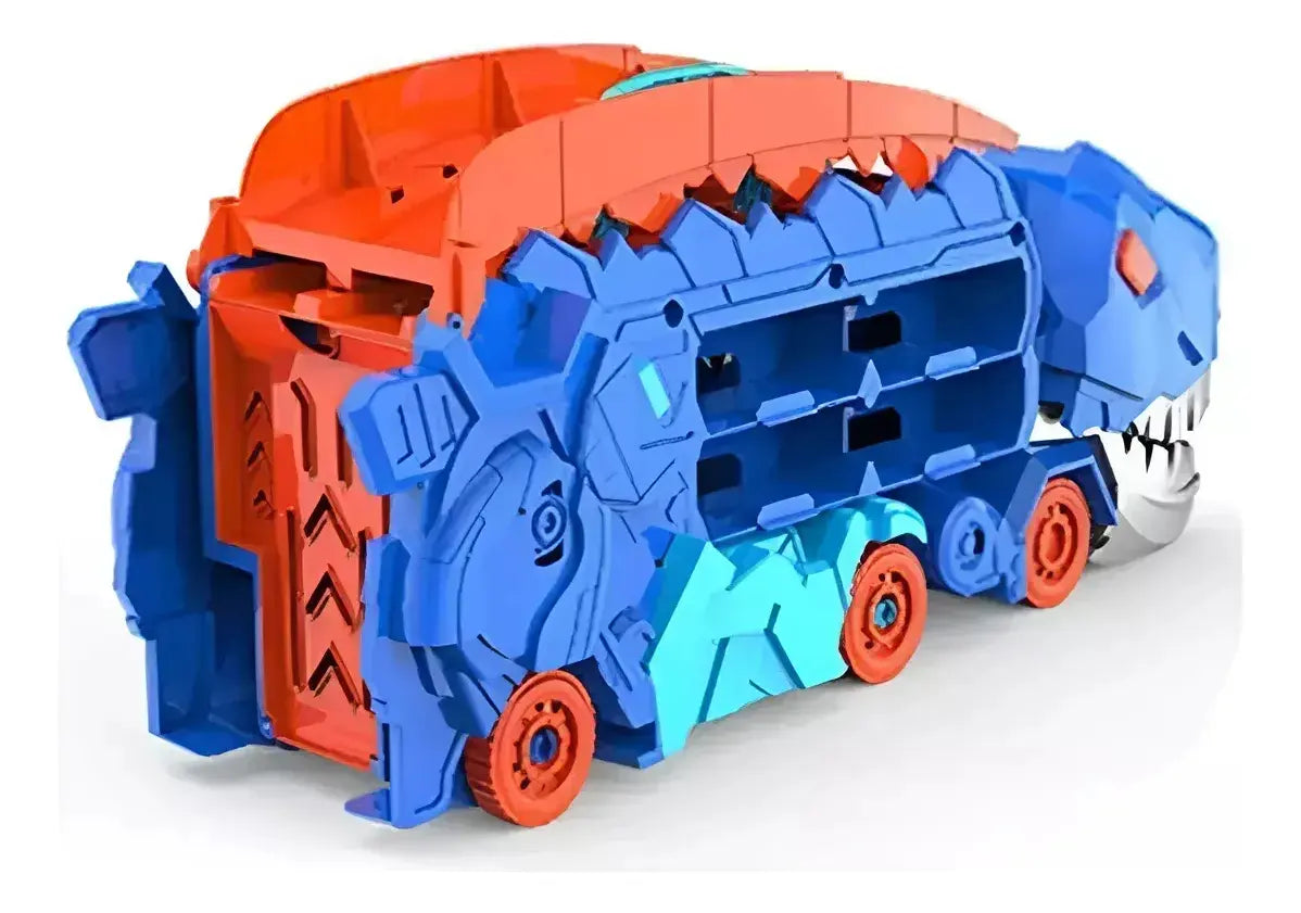 MINICAMIÓN DINOSAURIO CON 8 COCHES DE JUGUETE