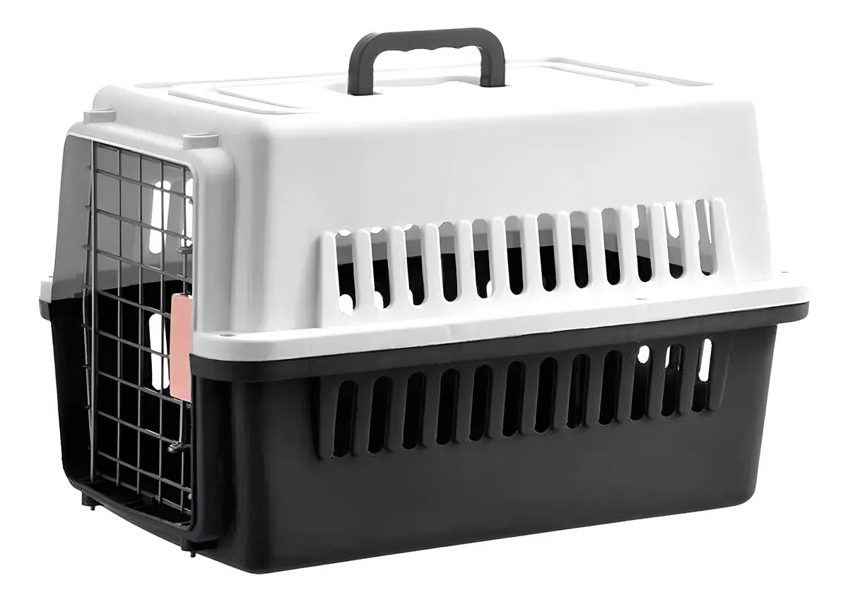 JAULA TRANSPORTADORA PARA MASCOTAS PEQUEÑAS (PERROS/GATOS) 48X30X32CM
