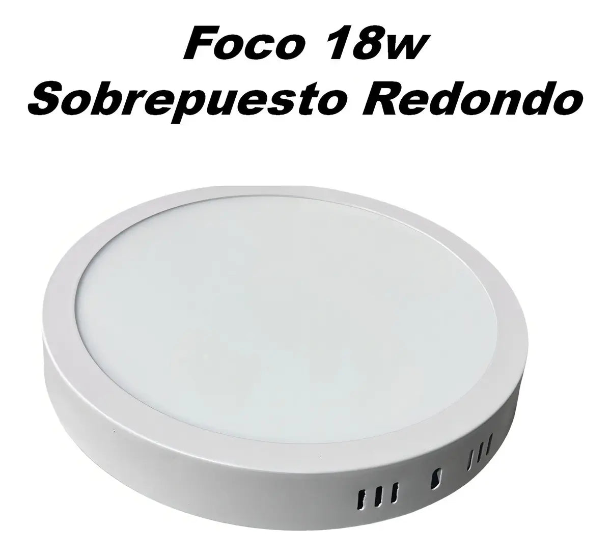 PACK 5 PLAFÓN LED 18W REDONDO - LUZ BLANCA FRÍA 6500K