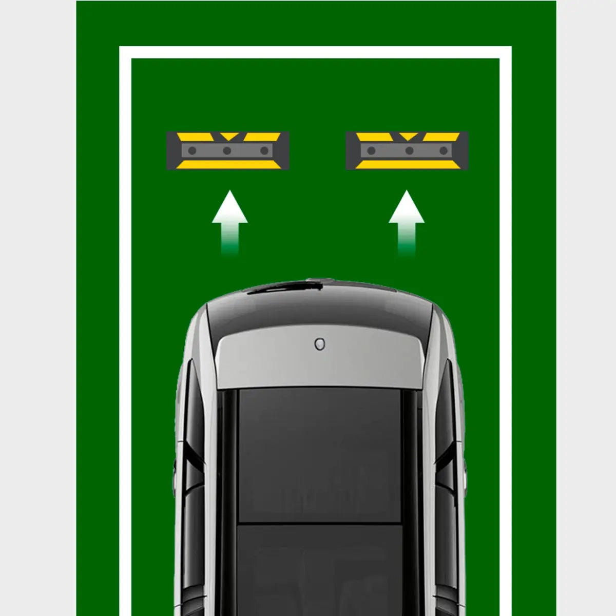 TOPE DE ESTACIONAMIENTO 60X15X10CM NEGRO/AMARILLO PARKING