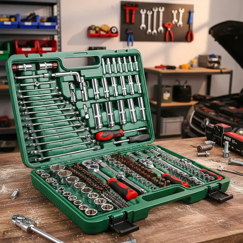 KIT HERRAMIENTAS 216 PIEZAS PROFESIONAL CON MALETÍN