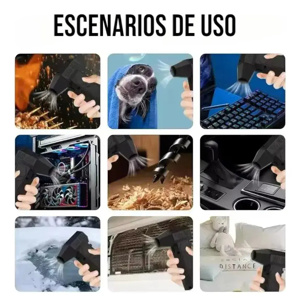 MINI SOPLADOR TURBO JET INALÁMBRICO PORTÁTIL
