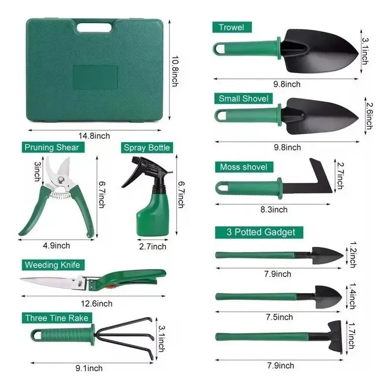Kit Jardineria Jardin 10 Pzas