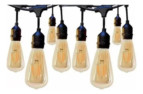 PACK X10 AMPOLLETAS FILAMENTO LED EDISON RETRO VINTAGE 4W