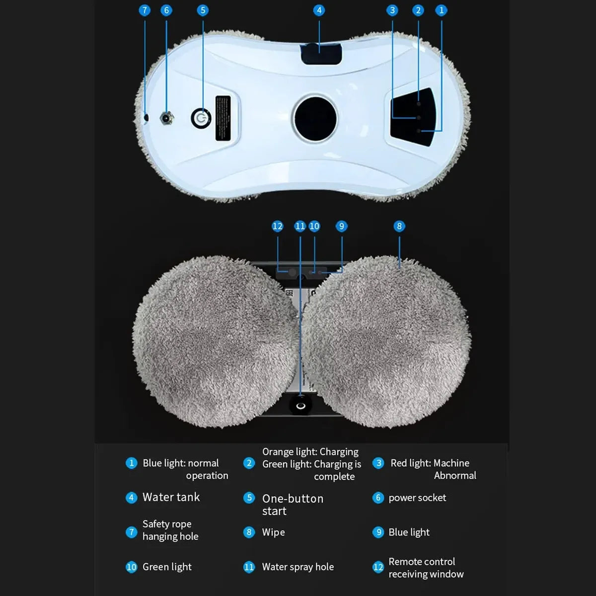 ROBOT LIMPIAVIDRIOS AUTOMÁTICO INTELIGENTE CON CONTROL RETOMO