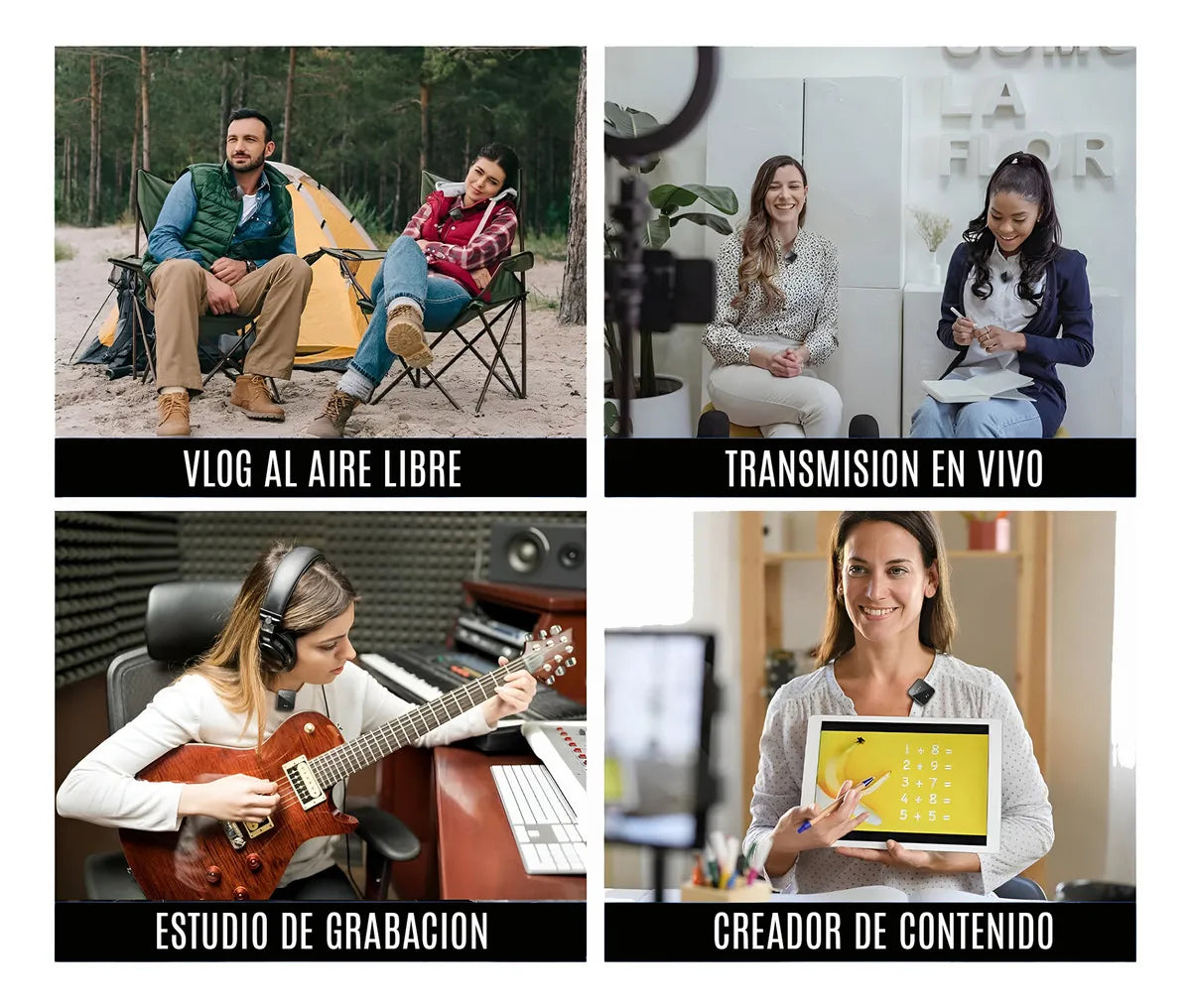 MICRÓFONO INALÁMBRICO DUAL PARA SMARTPHONE