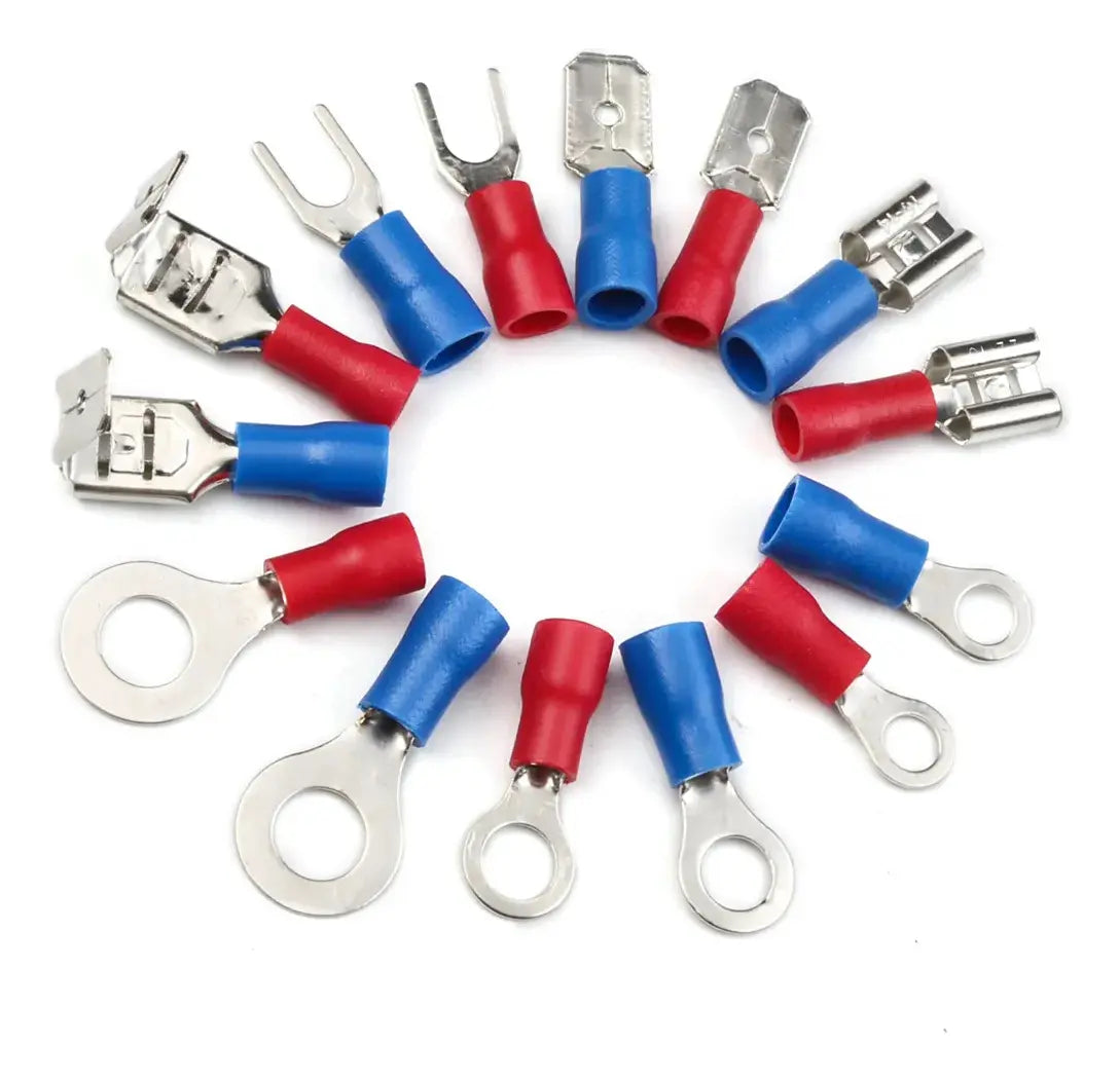 KIT 678 PCS TUBOS TERMOCONTRAÍBLES Y TERMINALES ELÉCTRICOS MULTICOLOR CON CAJA ORGANIZADORA