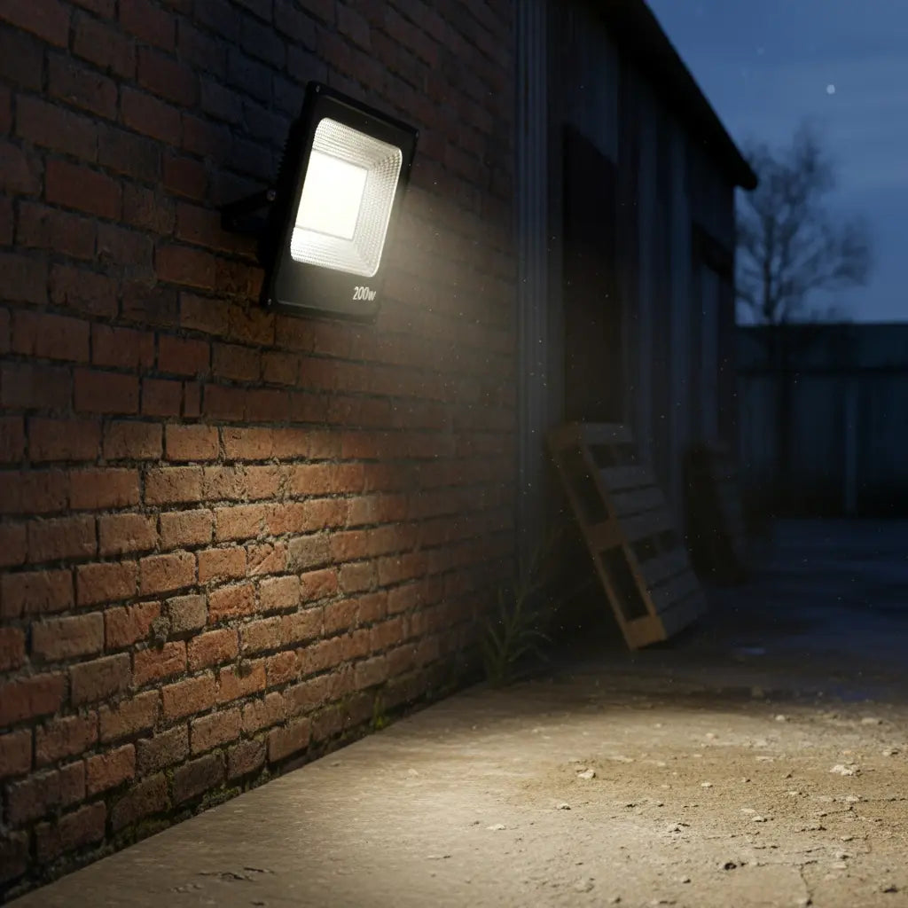 FOCO REFLECTOR LED 200W EXTERIOR ALTA POTENCIA LUZ BLANCA FRÍA