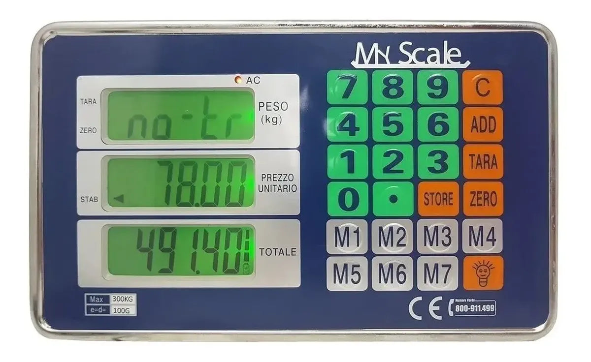 BALANZA BÁSCULA INALÁMBRIA DIGITAL WIFI 300KG PARA NEGOCIO
