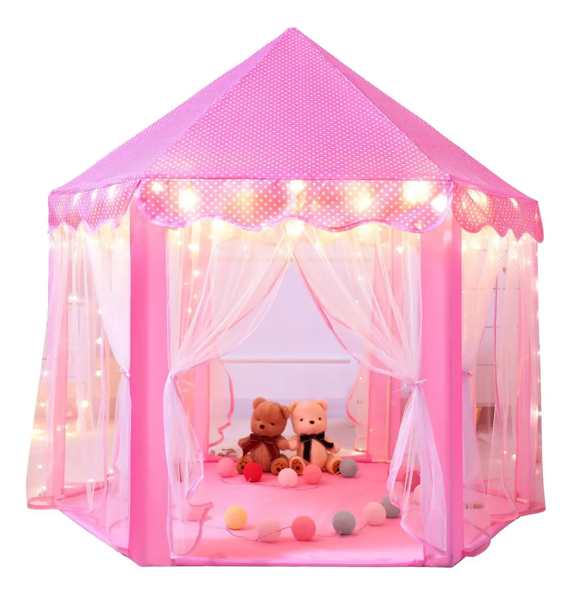 CARPA CASITA CASA INFANTIL CASTILLO PRINCESAS 140 CM
