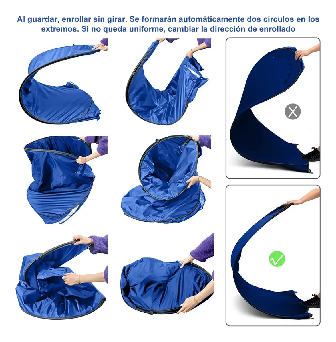 CARPA CAMPING PORTÁTIL PARA BAÑO VESTIDOR 1 PERSONA