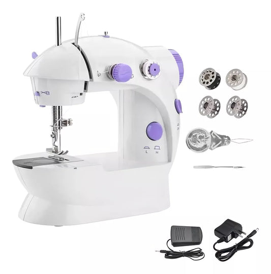 MINI MÁQUINA DE COSER ELÉCTRICA PORTÁTIL 220V CON PEDAL