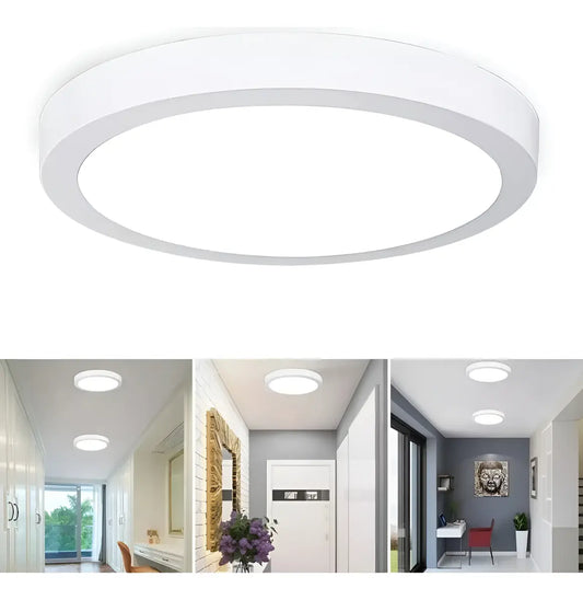 FOCO PANEL PLAFÓN LED 18W SOBREPUESTO REDONDO -LUZ FRÍA