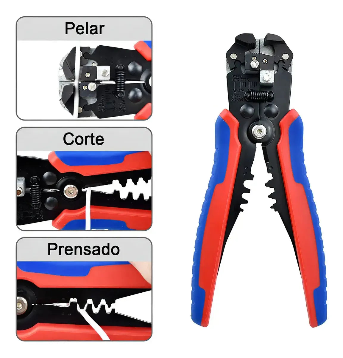 CRIMPADORA ALICATE PRENSA PELACABLE + KIT 1200 TERMINALES