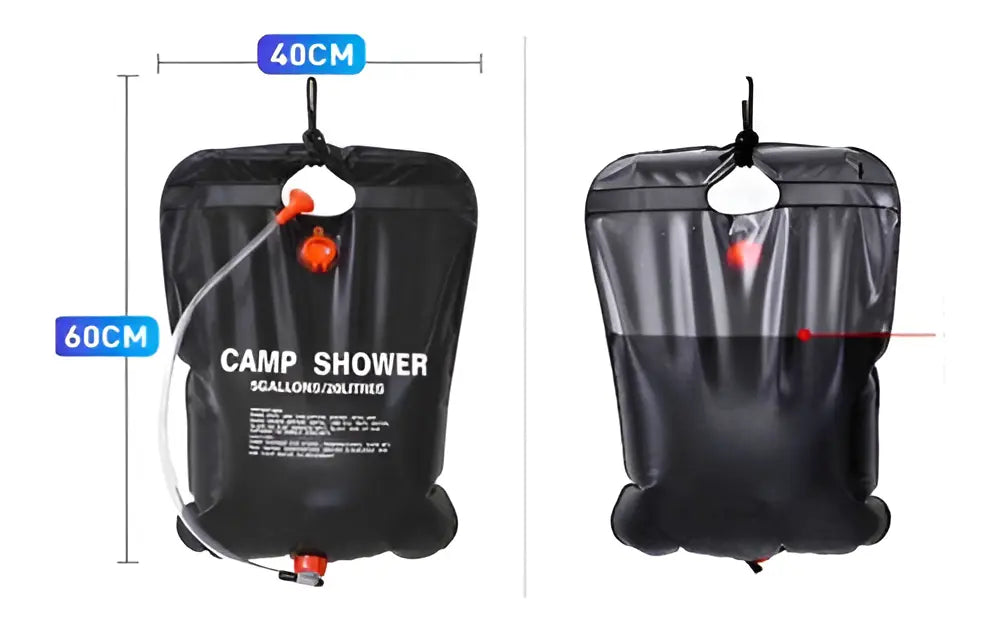 DUCHA PORTÁTIL CAMPING PLAYA 20L EXTERIOR COMPACTA