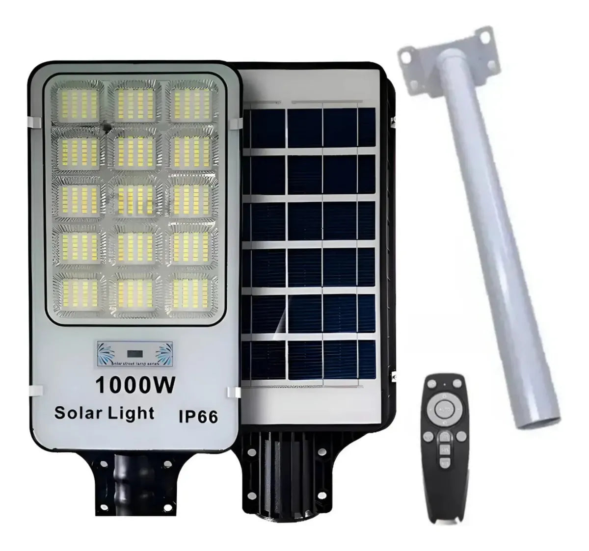 FOCO SOLAR LED 1000W EXTERIOR CON CONTROL Y SOPORTE