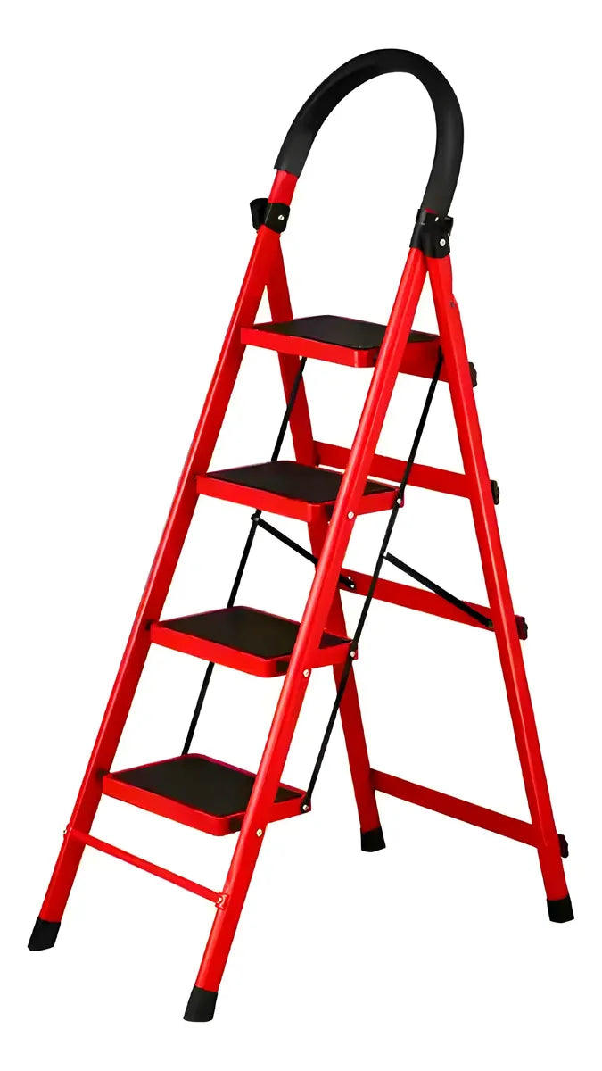 ESCALERA PLEGABLE 4 PELDAÑOS RESISTENTE