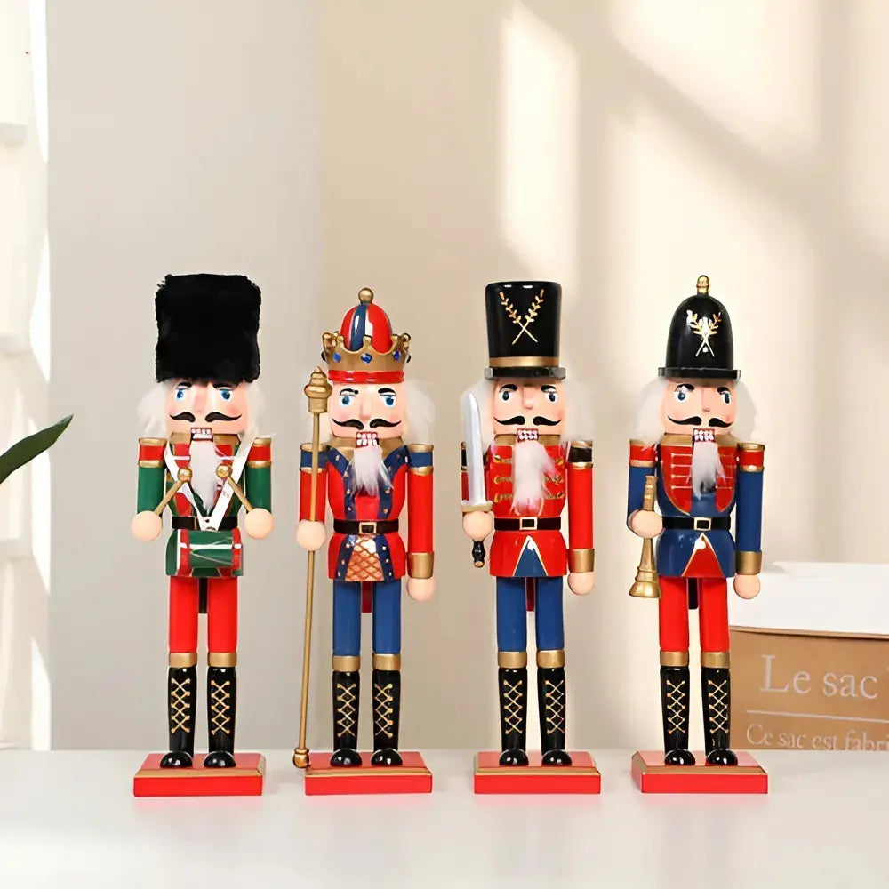MUÑECOS CASCANUECES NAVIDEÑOS SOLDADOS DECORATIVOS 15 CM
