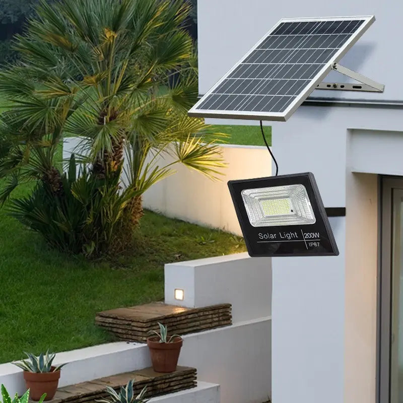FOCO  SOLAR LED 400W + CONTROL REMOTO -EXTERIOR