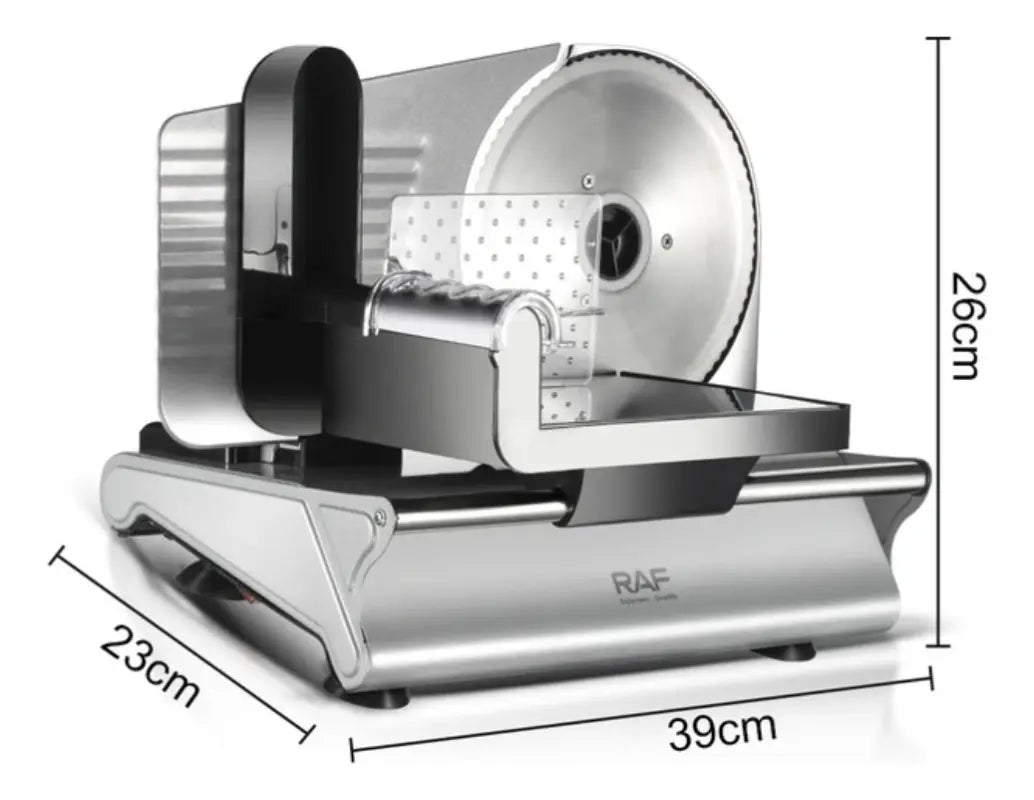 CORTADORA REBANADORA DE CARNE Y FIAMBRE ELÉCTRICO RAF R.8800 200W