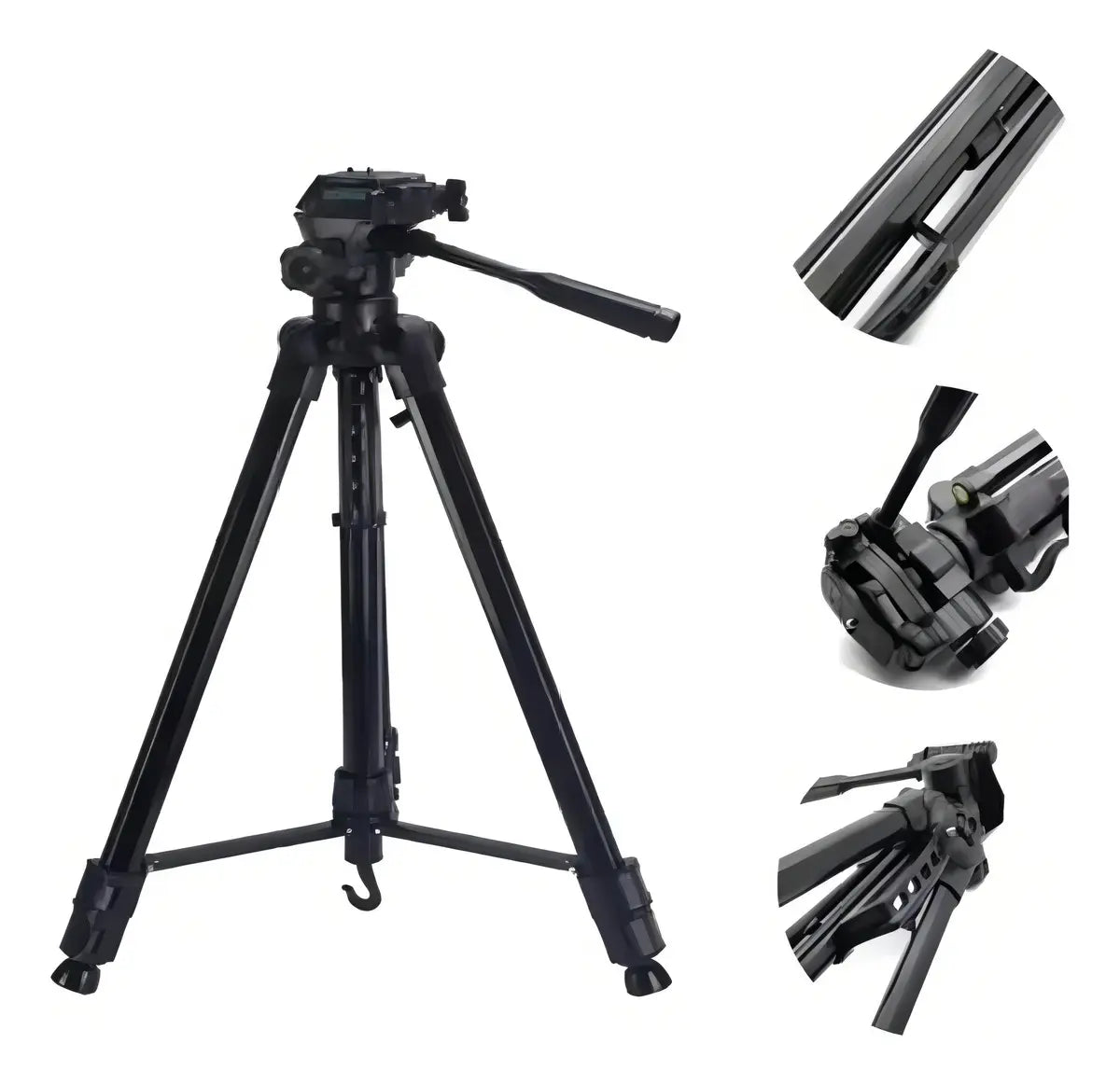 TRÍPODE PLEGABLE PROFESIONAL SL- 3600 CON BOLSO - AJUSTABLE Y PORTÁTIL
