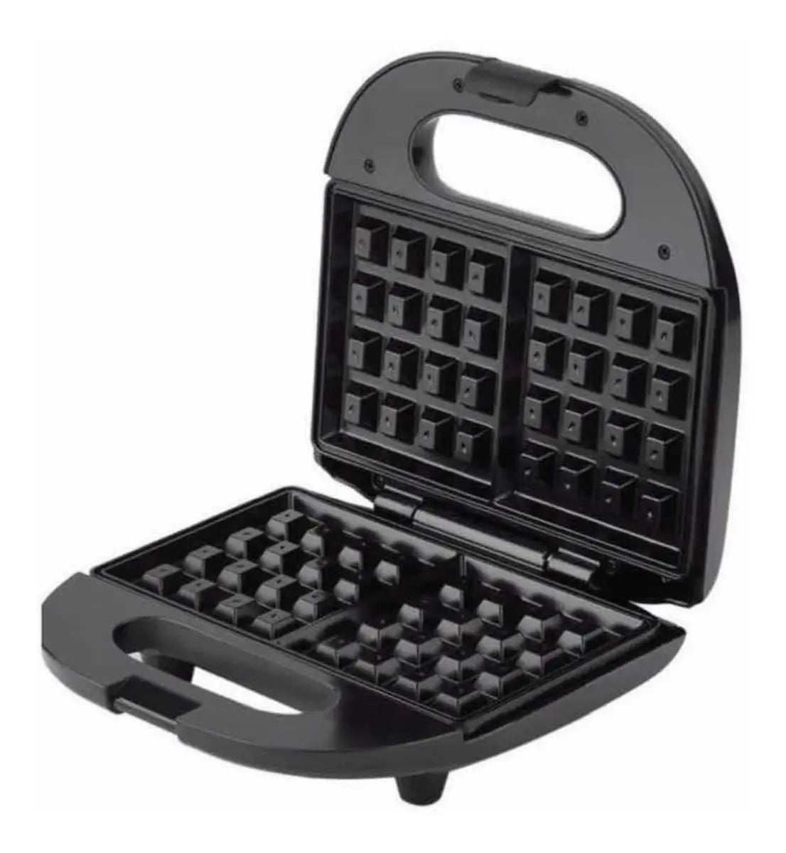 WAFFLERA ELÉCTRICA HAEGER HG-242 ANTIADHERENTE COLOR NEGRO PARA WAFFLES CASEROS