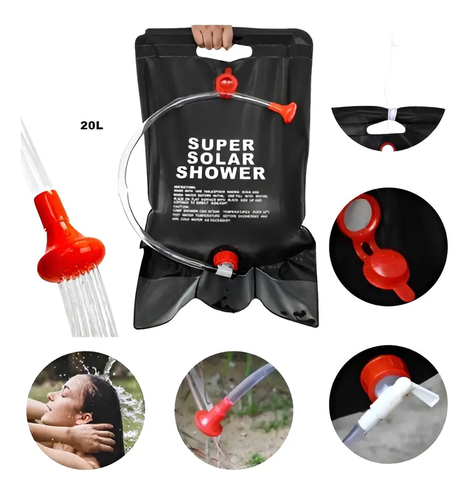 DUCHA PORTÁTIL CAMPING PLAYA 20L EXTERIOR COMPACTA