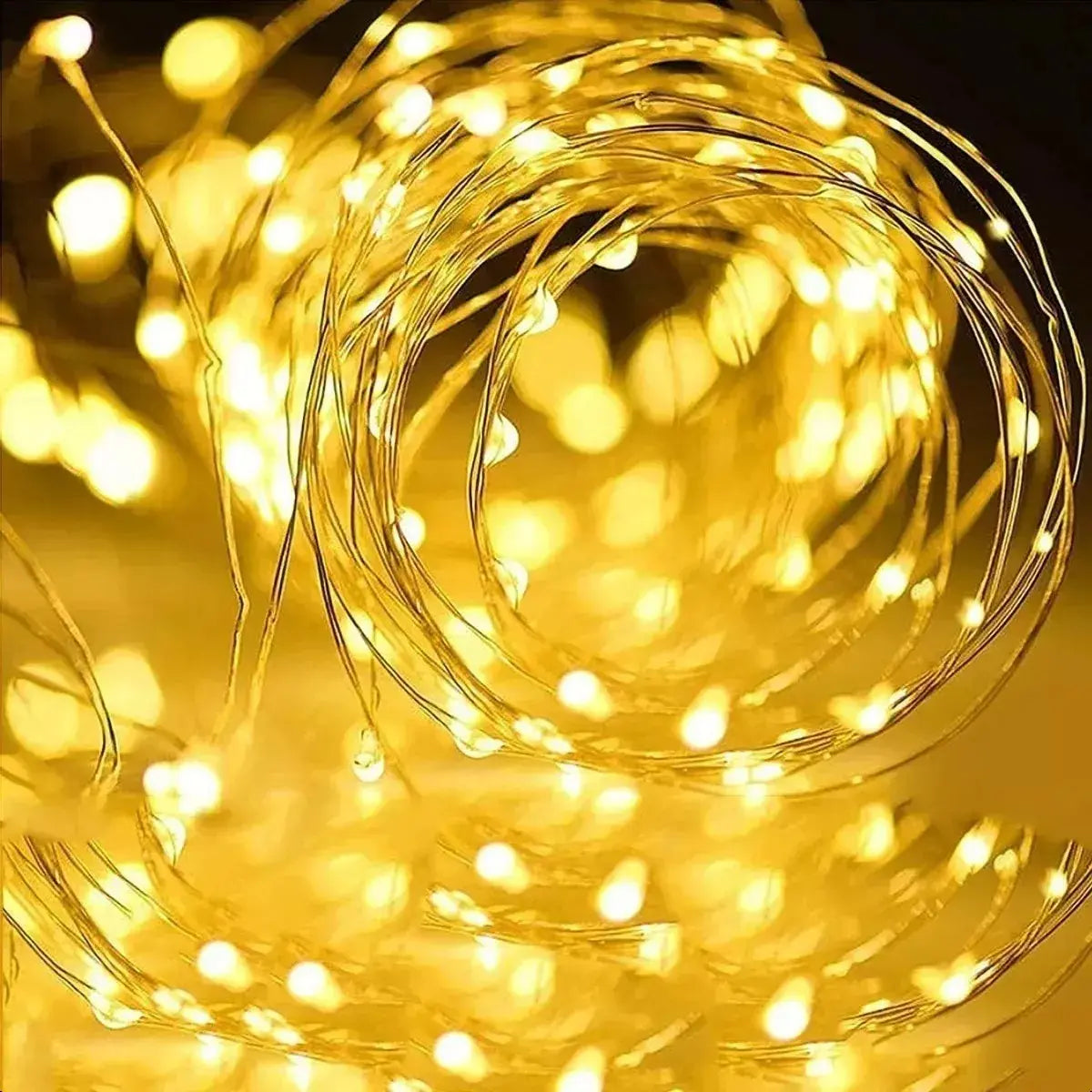 PACK 2 GUIRNALDAS LED SOLARES 10M 160 LUCES HADA IP65 EXTERIOR