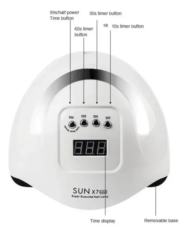 SECADOR DE UÑAS UV/LED PROFESIONAL 180W - LÁMPARA PARA MANICURE