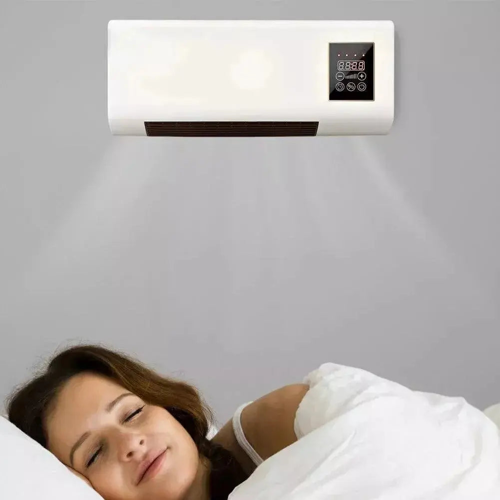 CALEFACTOR ELÉCTRICO AIRE ACONDICIONADO FRÍO Y CALOR PARA PARED -BLANCO