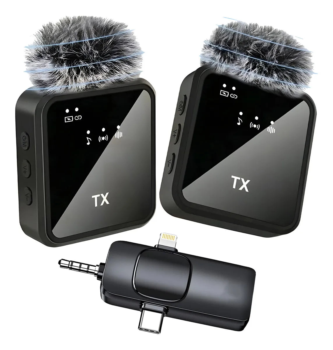 MICRÓFONO INALÁMBRICO DUAL PARA SMARTPHONE