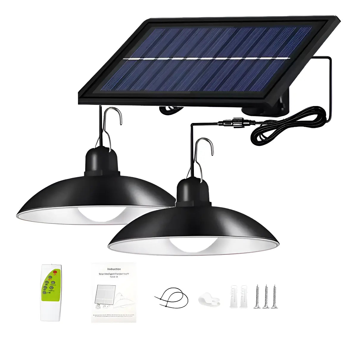 LÁMPARA SOLAR LED COLGANTE CON CONTROL REMOTO