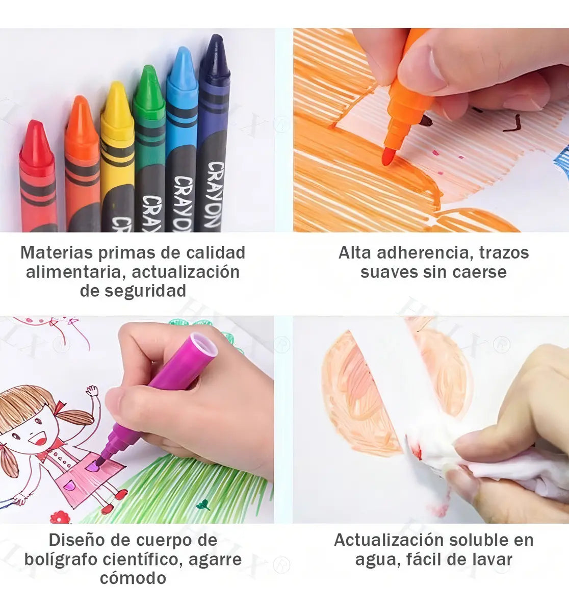 SET DE DIBUJO Y PINTURA 208 PIEZAS PORTÁTIL PARA NIÑOS
