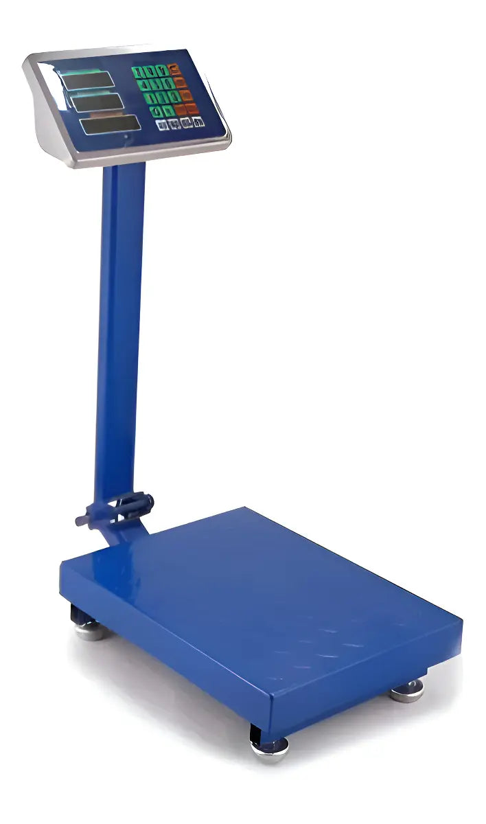 BALANZA DIGITAL COMERCIAL 2RL BALANZA 150 KG ACERO INOXIDABLE LCD GRIS